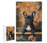 Puzzle 1000 PCS pour Adolescents French Bulldog Dog in A Bathtub Jeux De Puzzle Relaxants, Défi Difficile, Cadeaux Uniques pour Anniversaire Et Noël 1000 PCS