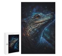 Puzzle 1000 PCS pour Adolescents Galactic Crocodile Art Print-15 Puzzles pour Adultes : Améliorent La Mémoire, Difficiles Et Stimulants, Cadeaux De Noël Et d'anniversaire 1000 PCS