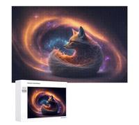 Puzzle 1000 PCS pour Adolescents Galactic Fox Dreamscape Puzzle pour Adultes Jeu De Réflexion, Analyse Et Logique, Idéal comme Cadeau 1000 PCS