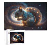 Puzzle 1000 PCS pour Adolescents Galactic Squirrel Cosmic Whiskered Wonder -1 Puzzles pour Adultes Jeu Familial Course De Vitesse Manuelle Cadeaux Anti-Stress 1000 PCS