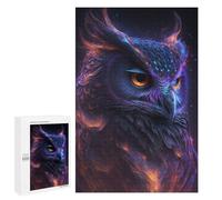 Puzzle 1000 PCS pour Adolescents Galaxy Owl Bird Puzzles pour Adultes Jeux De Détente Décoration Intérieure Cadeaux Uniques pour Anniversaire Et Noël 1000 PCS