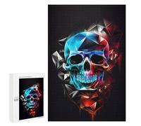 Puzzle 1000 PCS pour Adolescents Geometric Skull Artwork Puzzles pour Adultes Jeux Relaxants Décoration Intérieure Cadeaux Uniques pour Anniversaire Et Noël 1000 PCS