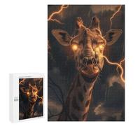 Puzzle 1000 PCS pour Adolescents Giraffe Lighting Fantasy Puzzle pour Adultes Jouets Anti-Stress Difficile Idéal comme Cadeau 1000 PCS