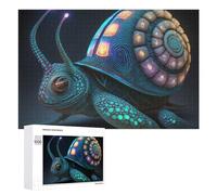 Puzzle 1000 PCS pour Adolescents Glowing Fantasy Snail Shell Puzzles pour Adultes Jeu Familial Course De Vitesse Manuelle Cadeaux Anti-Stress 1000 PCS