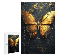 Puzzle 1000 PCS pour Adolescents Golden Butterfly Puzzle Adulte Jeu Manuel Décoration Intérieure Cadeaux Uniques pour Anniversaire Et Noël 1000 PCS
