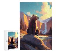 Puzzle 1000 PCS pour Adolescents Into The Wild Bear King Puzzles pour Adultes Jeu Familial Décoration Intérieure pour Anniversaire, Noël 1000 PCS