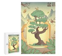 Puzzle 1000 PCS pour Adolescents Japanese Bonsai Tree Fuji Puzzle Adulte Jeu Manuel Décoration Intérieure Cadeaux Uniques pour Anniversaire Et Noël 1000 PCS