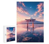 Puzzle 1000 PCS pour Adolescents Japanese Torii Gate Puzzle Jeux De Famille Assemblage De Motifs Cadeaux Uniques pour Anniversaire Et Noël 1000 PCS