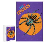 Puzzle 1000 PCS pour Adolescents Just Love Spiders Graphic Art Arachnid Art Puzzle Jeux De Famille Assemblage De Motifs Cadeaux Uniques pour Anniversaire Et Noël 1000 PCS