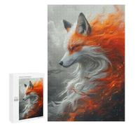 Puzzle 1000 PCS pour Adolescents Kitsune Red Fox Puzzle pour Adultes Jouets Anti-Stress Difficile Idéal comme Cadeau 1000 PCS