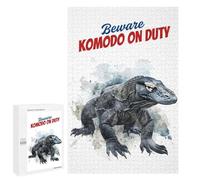 Puzzle 1000 PCS pour Adolescents Komodo Dragon Puzzles pour Adultes Jeux De Détente Décoration Intérieure Cadeaux Uniques pour Anniversaire Et Noël 1000 PCS