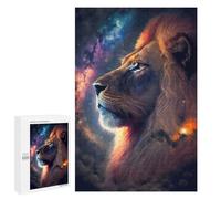 Puzzle 1000 PCS pour Adolescents Lion in Space Puzzle Adulte Jeu Manuel Décoration Intérieure Cadeaux Uniques pour Anniversaire Et Noël 1000 PCS