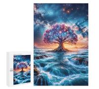 Puzzle 1000 PCS pour Adolescents Magical Tree Space Puzzle Jeux De Famille Assemblage De Motifs Cadeaux Uniques pour Anniversaire Et Noël 1000 PCS