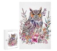Puzzle 1000 PCS pour Adolescents Minimalist Owl Paint Puzzle Jeux De Famille Assemblage De Motifs Cadeaux Uniques pour Anniversaire Et Noël 1000 PCS