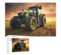 Puzzle 1000 PCS pour Adolescents Modern Farm Tractor at Sunset Puzzle pour Adultes, Jouet, Décoration Murale, Améliore La Mémoire, Aide À Exercer Le Cerveau 1000 PCS