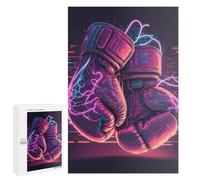 Puzzle 1000 PCS pour Adolescents Neon Boxing Gloves Artwork Puzzle pour Adultes, Jouet, Décoration Murale, Améliore La Mémoire, Aide À Exercer Le Cerveau 1000 PCS