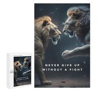 Puzzle 1000 PCS pour Adolescents Never Give Up Motivation Puzzle Adulte Jeu Manuel Décoration Intérieure Cadeaux Uniques pour Anniversaire Et Noël 1000 PCS