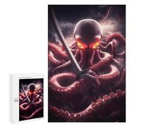 Puzzle 1000 PCS pour Adolescents Octopus Samurai Animal Puzzle pour Adultes Jeux Relaxants Décoration Parfaite, pour Toute La Famille 1000 PCS