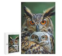 Puzzle 1000 PCS pour Adolescents Owl Animal Family Puzzle Adulte Jeu Manuel Décoration Intérieure Cadeaux Uniques pour Anniversaire Et Noël 1000 PCS