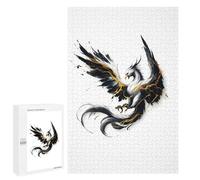 Puzzle 1000 PCS pour Adolescents Painting Phoenix Puzzle Jeux De Famille Assemblage De Motifs Cadeaux Uniques pour Anniversaire Et Noël 1000 PCS