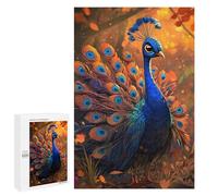 Puzzle 1000 PCS pour Adolescents Peacock with Spread Feathers Puzzles pour Adultes Jeu Familial Décoration Intérieure pour Anniversaire, Noël 1000 PCS