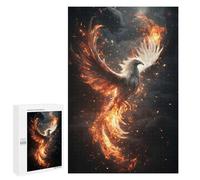 Puzzle 1000 PCS pour Adolescents Phoenix in Flames Casse-têtes pour Adultes Jeux Relaxants Analyse Et Logique Interaction Parent-Enfant 1000 PCS