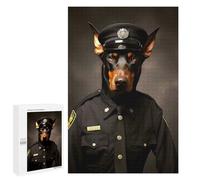 Puzzle 1000 PCS pour Adolescents Policeman Doberman Casse-têtes pour Adolescents Analyse Et Logique Interaction Parent-Enfant Jeux Stimulants Jouets 1000 PCS