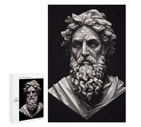 Puzzle 1000 PCS pour Adolescents Pythagoras Portrait Puzzle Jeux De Famille Assemblage De Motifs Cadeaux Uniques pour Anniversaire Et Noël 1000 PCS