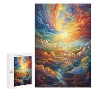 Puzzle 1000 PCS pour Adolescents Rainbow Sky River Puzzles pour Adultes : Améliorent La Mémoire, Difficiles Et Stimulants, Cadeaux De Noël Et d'anniversaire 1000 PCS