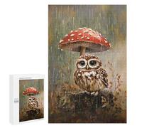 Puzzle 1000 PCS pour Adolescents Rainy Forest Owl Puzzle pour Adolescents Améliore La Mémoire Défi À Compléter Amusant en Famille Et Soirée Jeux 1000 PCS