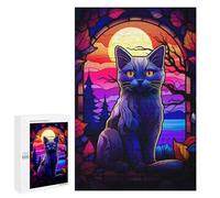 Puzzle 1000 PCS pour Adolescents Russian Blue Cat Puzzle Adulte Jeu Manuel Décoration Intérieure Cadeaux Uniques pour Anniversaire Et Noël 1000 PCS