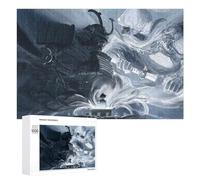 Puzzle 1000 PCS pour Adolescents Samurai Vs. Ghost Epic Battle Puzzles pour Adultes Jeux De Détente Décoration Parfaite Interaction Parent-Enfant 1000 PCS