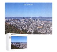 Puzzle 1000 PCS pour Adolescents San Francisco Cityscape Puzzle pour Adultes Jeu De Réflexion, Analyse Et Logique, Idéal comme Cadeau 1000 PCS