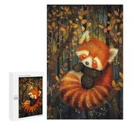 Puzzle 1000 PCS pour Adolescents Sleeping Red Panda Jeux De Puzzle Relaxants, Défi Difficile, Cadeaux Uniques pour Anniversaire Et Noël 1000 PCS