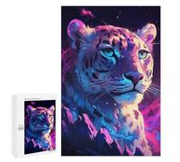 Puzzle 1000 PCS pour Adolescents Snow Leopard Aurora Puzzle pour Adultes Jouets Anti-Stress Difficile Idéal comme Cadeau 1000 PCS