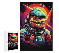 Puzzle 1000 PCS pour Adolescents Space Dinosaur Astronaut Art Print -5 Puzzles pour Adultes : Améliorent La Mémoire, Difficiles Et Stimulants, Cadeaux De Noël Et d'anniversaire 1000 PCS