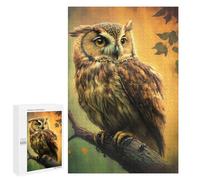 Puzzle 1000 PCS pour Adolescents The Brown Owl Puzzles pour Adultes Jeux Relaxants Décoration Intérieure Cadeaux Uniques pour Anniversaire Et Noël 1000 PCS