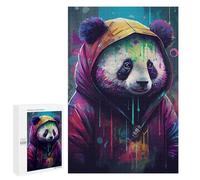 Puzzle 1000 PCS pour Adolescents The Comfortable Panda Puzzle Jeux De Famille Assemblage De Motifs Cadeaux Uniques pour Anniversaire Et Noël 1000 PCS