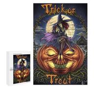 Puzzle 1000 PCS pour Adolescents The Halloween Spirit Puzzle Adulte Jeu Manuel Décoration Intérieure Cadeaux Uniques pour Anniversaire Et Noël 1000 PCS
