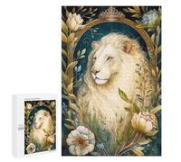 Puzzle 1000 PCS pour Adolescents The White Lion Puzzles pour Adultes Jeux De Détente Décoration Intérieure Cadeaux Uniques pour Anniversaire Et Noël 1000 PCS