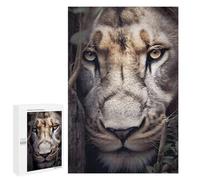 Puzzle 1000 PCS pour Adolescents The Wild King Lion Head Puzzle pour Adultes Jouets Anti-Stress Difficile Idéal comme Cadeau 1000 PCS