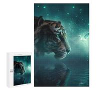 Puzzle 1000 PCS pour Adolescents Tiger and Hummingbird Reflections Puzzles pour Adultes Jeux De Détente Décoration Intérieure Cadeaux Uniques pour Anniversaire Et Noël 1000 PCS