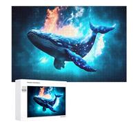 Puzzle 1000 PCS pour Adolescents Whale in Cosmic Light Puzzles pour Adultes Jeu Familial Course De Vitesse Manuelle Cadeaux Anti-Stress 1000 PCS