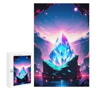 Puzzle 1000 PCS pour Adolescents Whispering Crystal Vault Puzzles pour Adultes Jeux De Détente Décoration Intérieure Cadeaux Uniques pour Anniversaire Et Noël 1000 PCS
