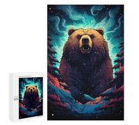 Puzzle 1000 PCS pour Adolescents Wild Bear Forest Fantasy Puzzle pour Adolescents Améliore La Mémoire Défi À Compléter Amusant en Famille Et Soirée Jeux 1000 PCS