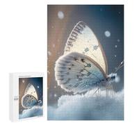 Puzzle 1000 PCS pour Adolescents Winter Butterfly Fantasy Puzzles pour Adultes Jeux De Détente Décoration Intérieure Cadeaux Uniques pour Anniversaire Et Noël 1000 PCS