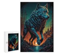 Puzzle 1000 PCS pour Adolescents Wolf in The Forest Puzzle pour Adolescents Améliore La Mémoire Défi À Compléter Amusant en Famille Et Soirée Jeux 1000 PCS