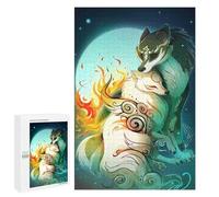 Puzzle 1000 PCS pour Adolescents Wolf Link and Amaterasu Hugging Casse-têtes pour Adolescents Analyse Et Logique Interaction Parent-Enfant Jeux Stimulants Jouets 1000 PCS