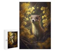 Puzzle 1000 PCS pour Adultes Cute Little Weasel Puzzle pour Adultes Jeu Manuel Décoration Murale Aide À Stimuler Le Cerveau 1000 PCS
