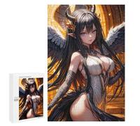 Puzzle 1000 PCS pour Adultes Devil Angel Anime Girl Puzzle Casse-tête Jeu De Réflexion Difficile Offrez-Le en Cadeau À Toute La Famille 1000 PCS